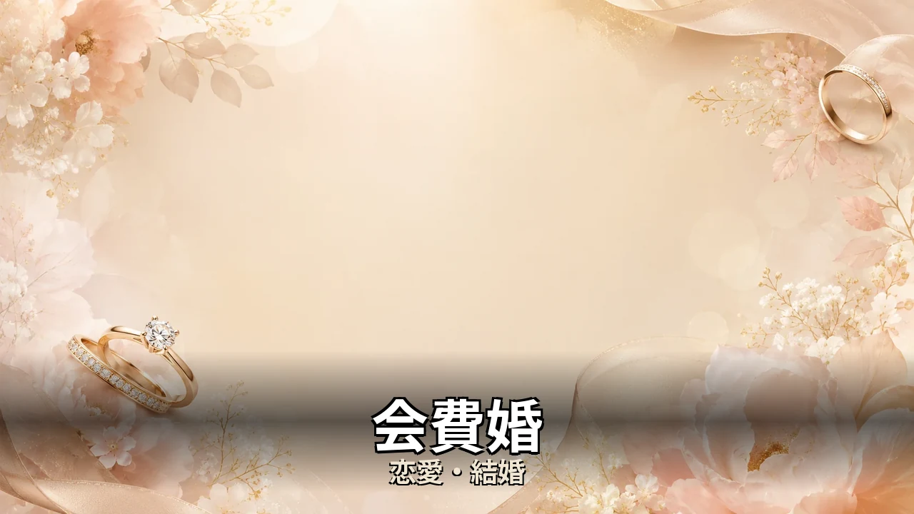 会費婚 評判｜費用と見積差のリアルを解説